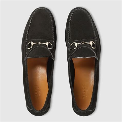 ladies gucci horsebit loafers|Gucci suede loafer.